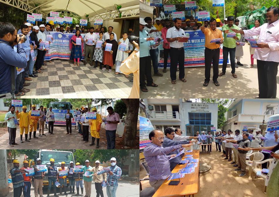 HMWSSB SAFETY AWARENESS WEEK AT WORK SITES PROGRAMME FROM 25-5-2022 TO 31-05-2022 STARTS TODAY ON 25.05.2022