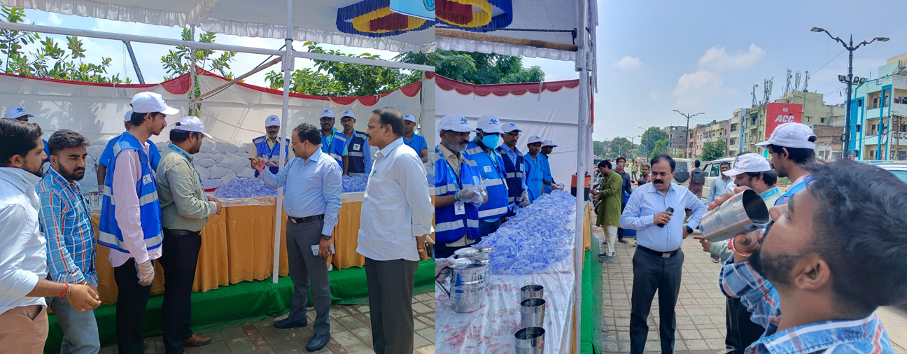 THE MD, HMWSSB INSPECTED DRINKING WATER CAMPS SETUP BY HMWSSB FOR GANESH IMMERSION IN THE CITY ON 28.09.2023