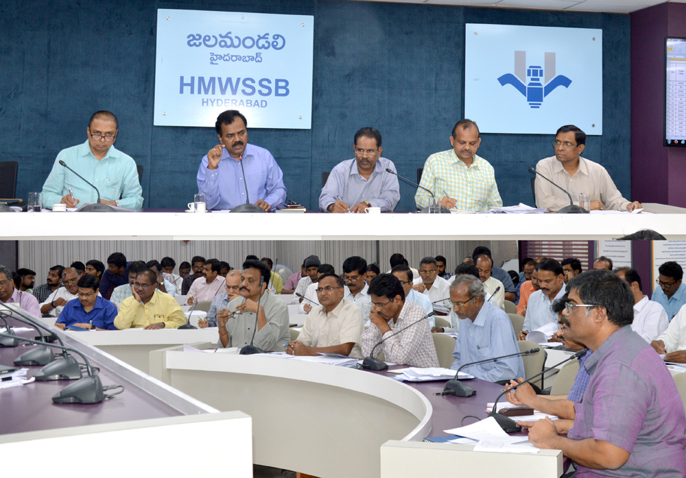 MD’S REVIEW MEETING ON TRANSFER OF SEWERAGE SYSTEM FROM GHMC ON 08.01.2020