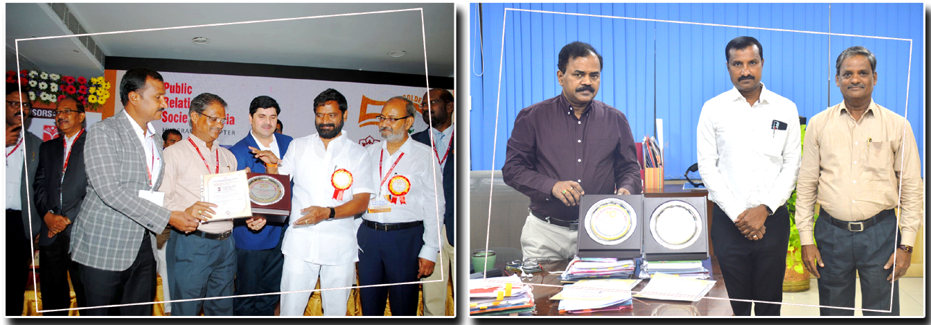 Two Prestigious PRSI Awards for the Hyderabad Metropolitan Water Supply & Sewerage Board on 21.04.2022