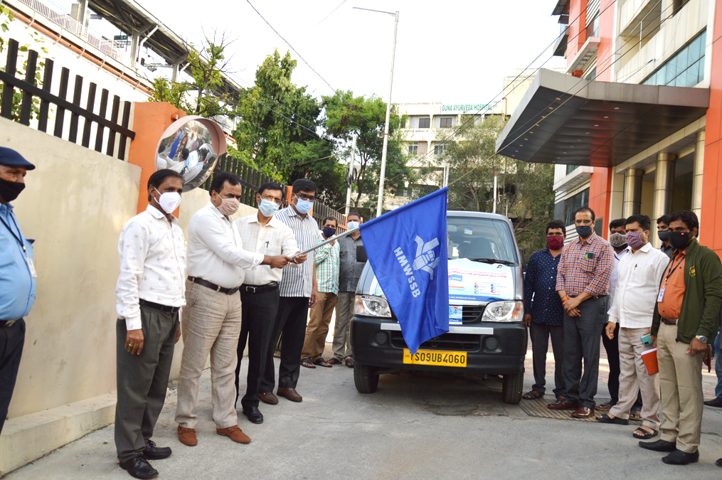 MOBILE COLLECTION VANS LAUNCHED BY MD, HMWSSB ON 24.8.2020