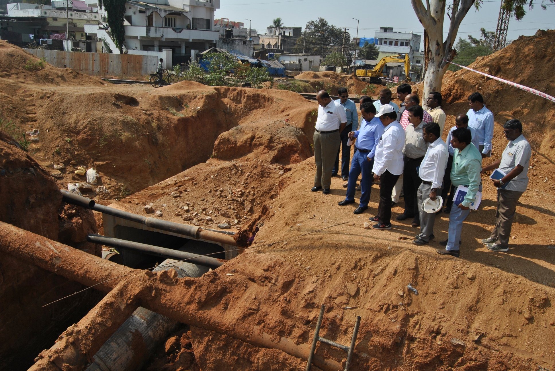 MD INSPECTS MALKAJGIRI WATER SUPPLY PROJECT ON 22.01.2018