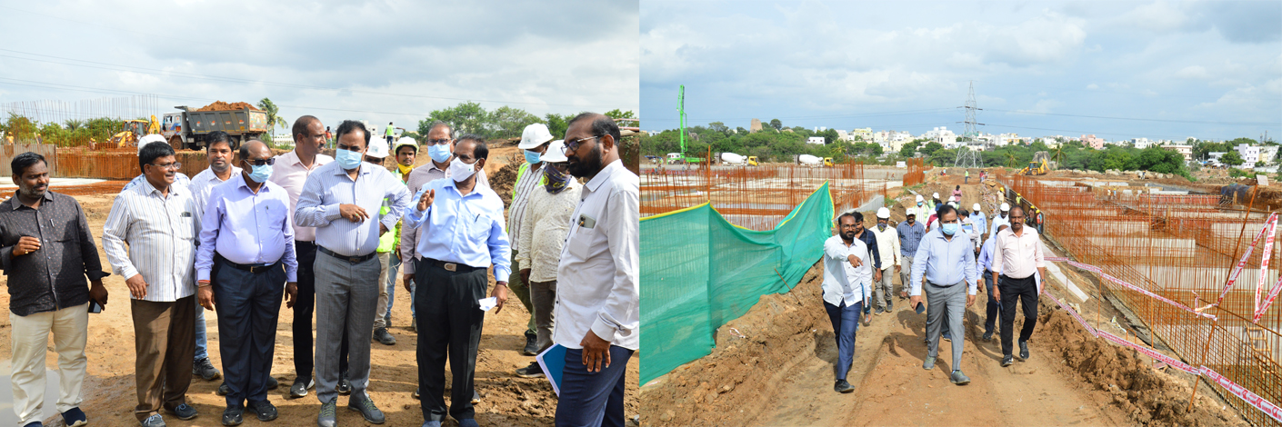 MD, HMWSSB REVIEWED ORR PHASE-2 & STP CONSTRUCTION WORKS ON 07.07.2022